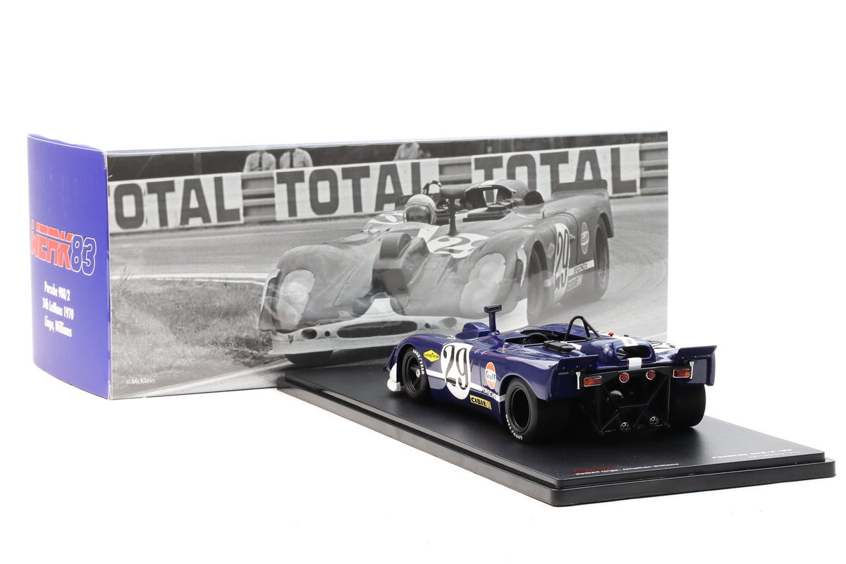 1:18 Porsche 908/02 #29 9th 24h LeMans 1970 Linge Williams Camera Car Werk83