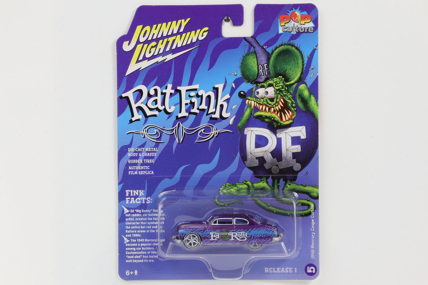 1:64 1949 Mercury Coupe Custom Johnny Lightning Rat Fink Release 1 Nr. 5