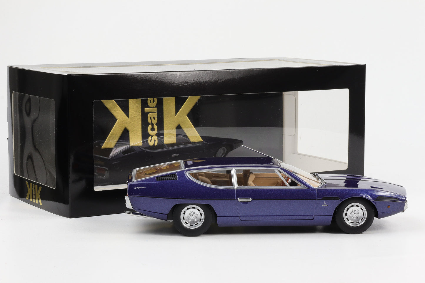 1:18 KK-Scale Lamborghini Espada S2 Coupe 1970 V12 Bertone darkblue-metallic diecast