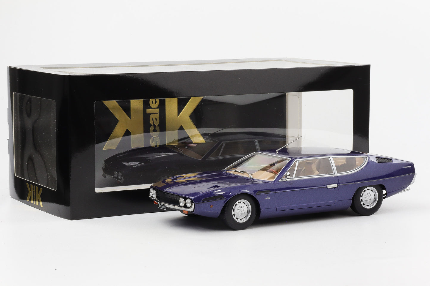 1:18 KK-Scale Lamborghini Espada S2 Coupe 1970 V12 Bertone darkblue-metallic diecast
