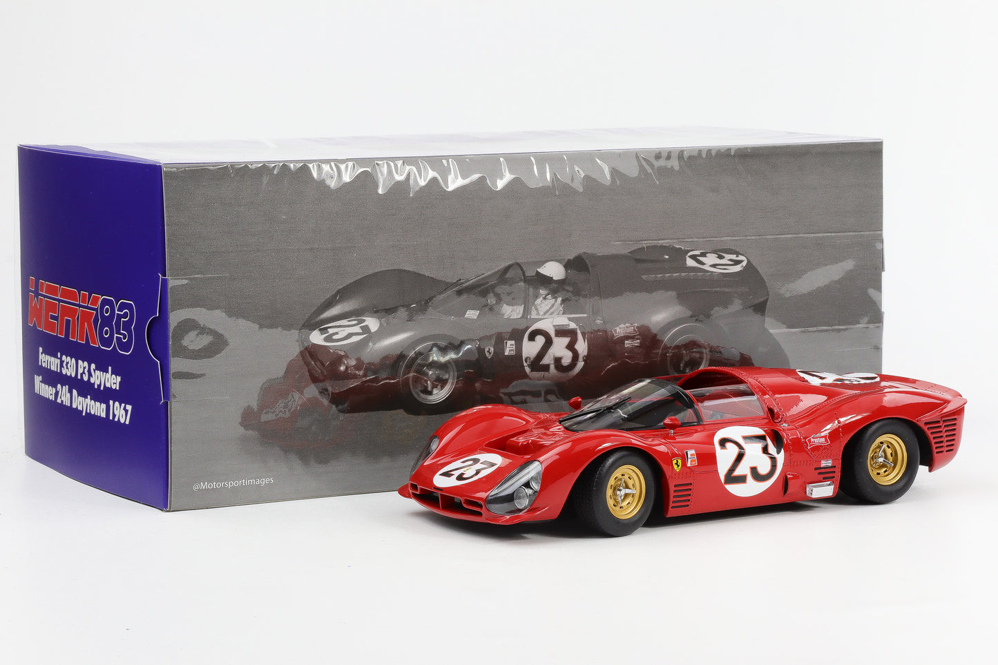 1:18 Ferrari 330 P3 Spider #23 24H Daytona Winner 1967 Bandini Amon WERK83 diecast