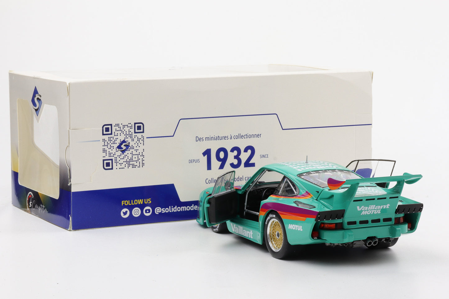 1:18 Solido Porsche 935 Kremer K3 #52 Vaillant DRM 1977 Wollek diecast S1807205