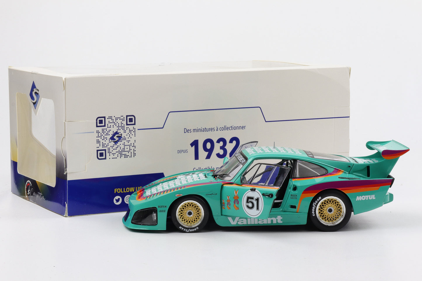 1:18 Solido Porsche 935 Kremer K3 #52 Vaillant DRM 1977 Wollek diecast S1807205