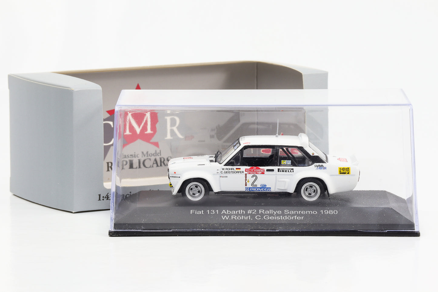 1:43 Fiat 131 Abarth #2 Rallye Sanremo 1980 Röhrl, Geistdörfer CMR