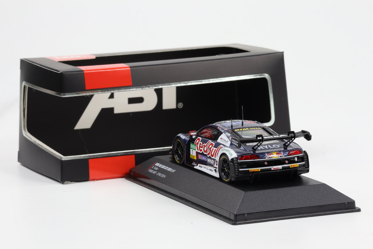 1:43 IXO Audi R8 LMS GT3 Evo II #7 DTM 2024 Ricardo Feller ABT Red Bull