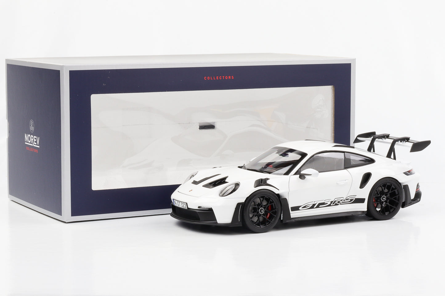 1:18 Porsche 911 992 II GT3 RS 2022 blanco con llantas negras Norev 187361