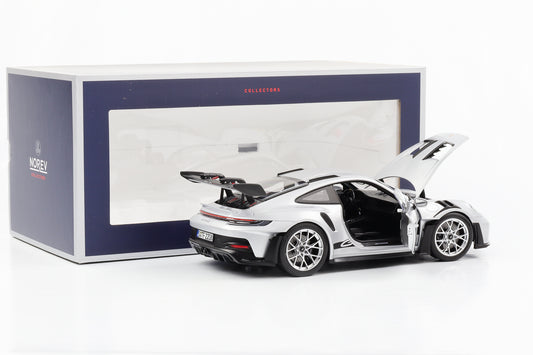 1:18 Porsche 911 992 II GT3 RS 2022 GT Silbermetallic mit Felgen in silber Norev 187357