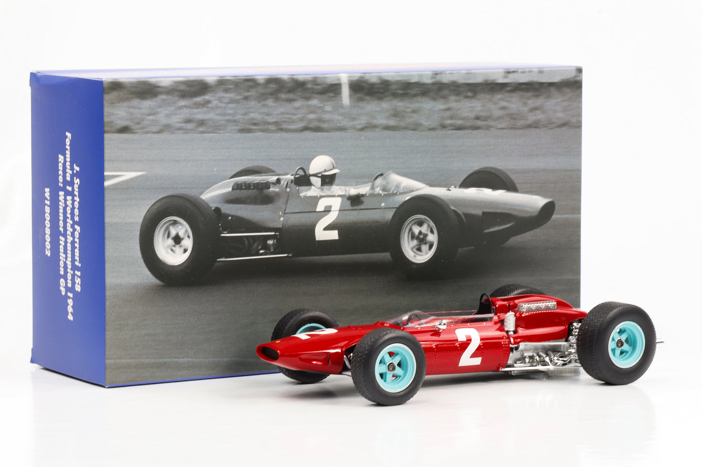 1:18 J. Surtees Ferrari 158 F1 #2 Worldchampion 1964 Winner Italien GP Werk83