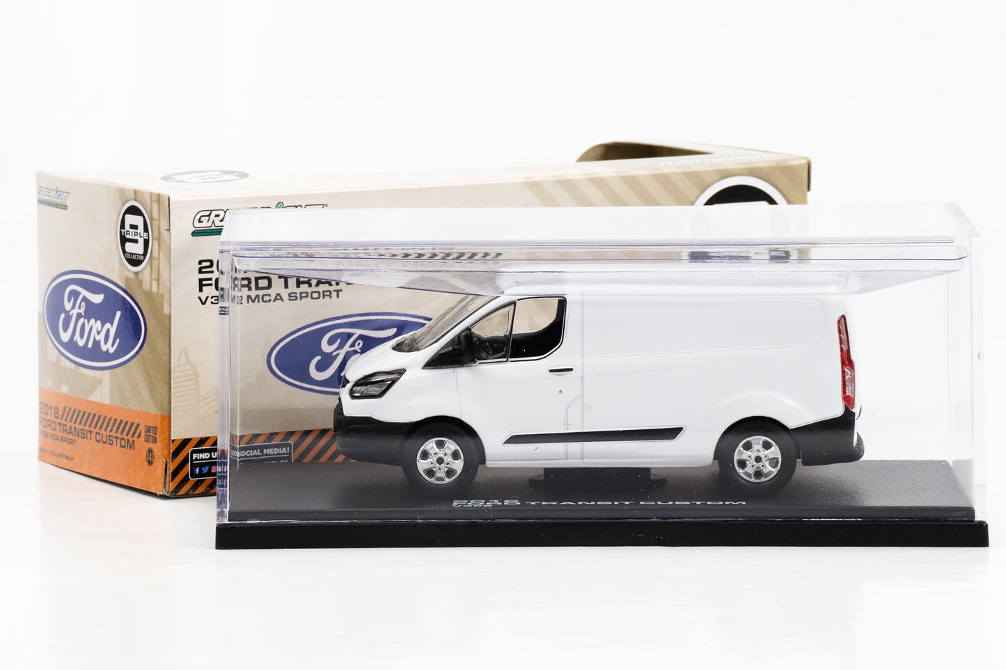1:43 2016 Ford Transit Custom V362 weiss Greenlight