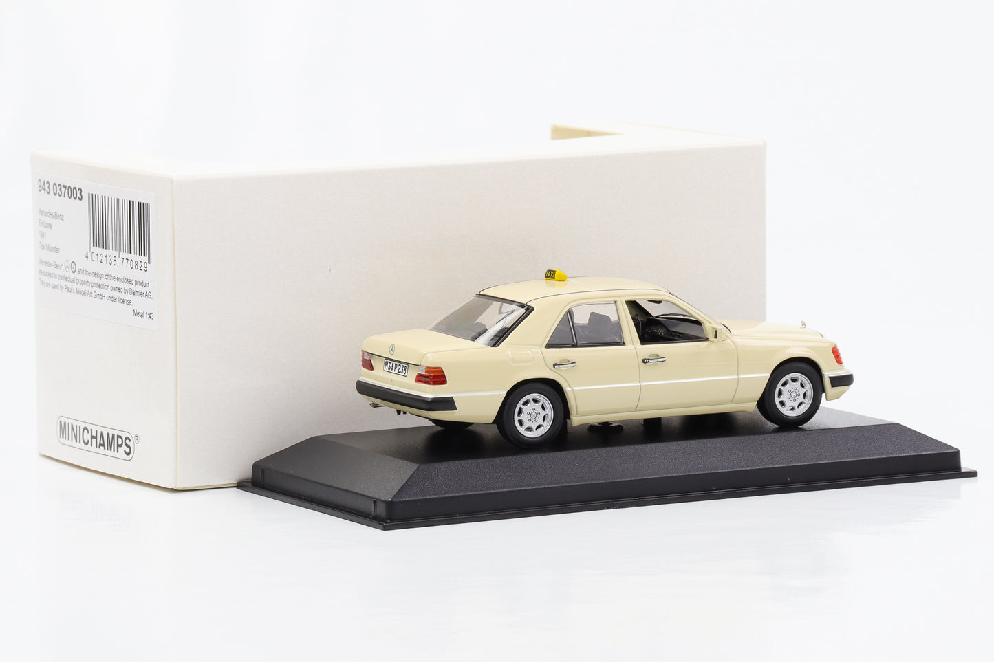 1:43 Mercedes-Benz 230E W124 Taxi Movie Tatort Minichamps limited