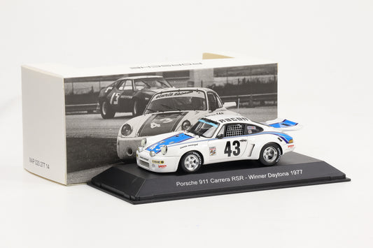 1:43 Spark Porsche 911 Carrera RSR #43 24h Daytona 1977 Winner MAP Museum