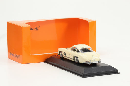 1:43 Minichamps Mercedes-Benz 300 SL Coupe 1957 W198 weiß creme Maxichamps