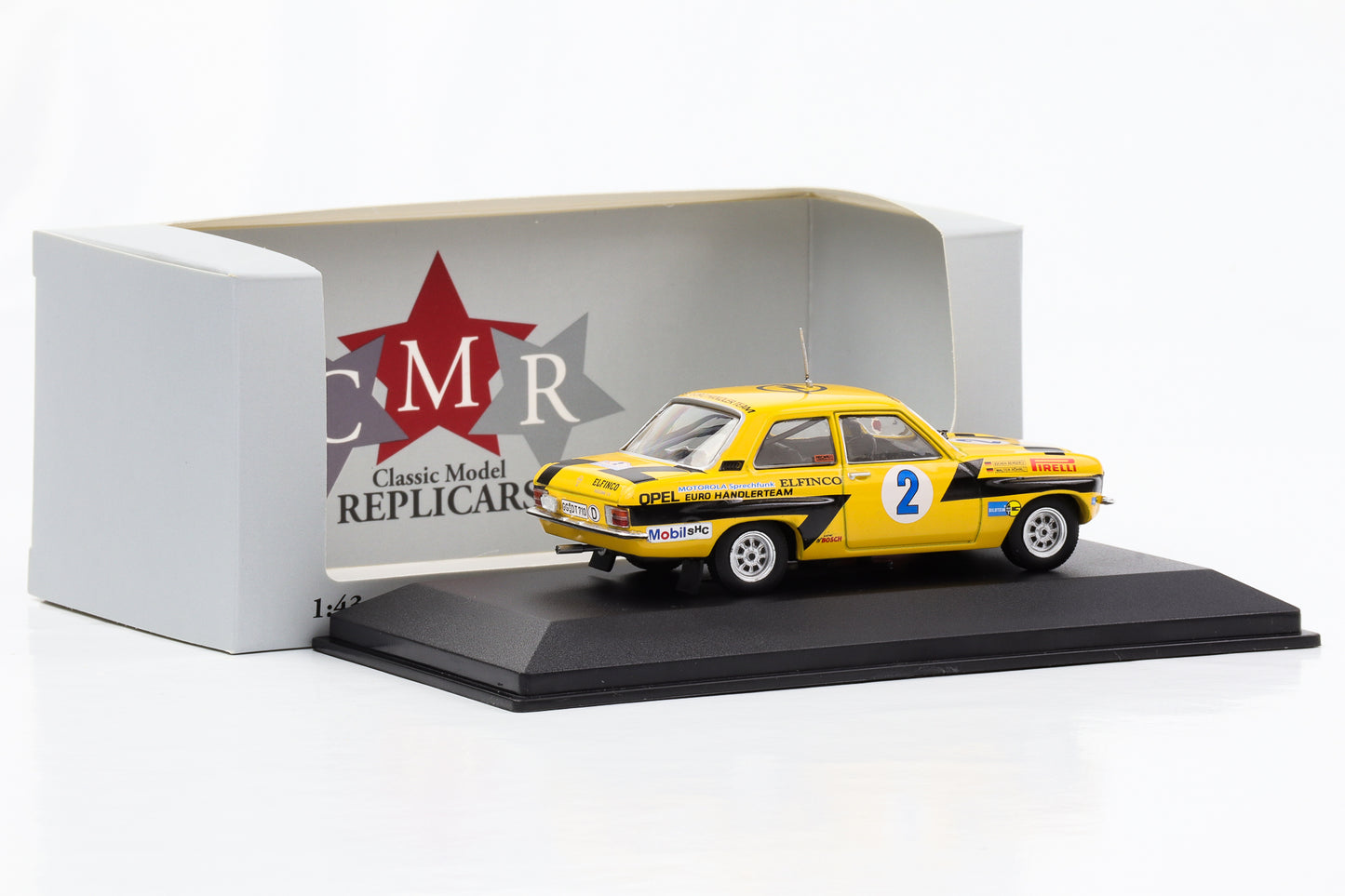 1:43 Opel Ascona 1.9 SR #2 Rallye Acropolis 1975 Röhrl Berger CMR