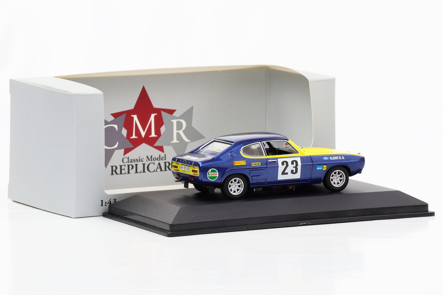 1:43 Ford Capri #23 Olympia Rallye 1972 Röhrl Rothfuß CMR
