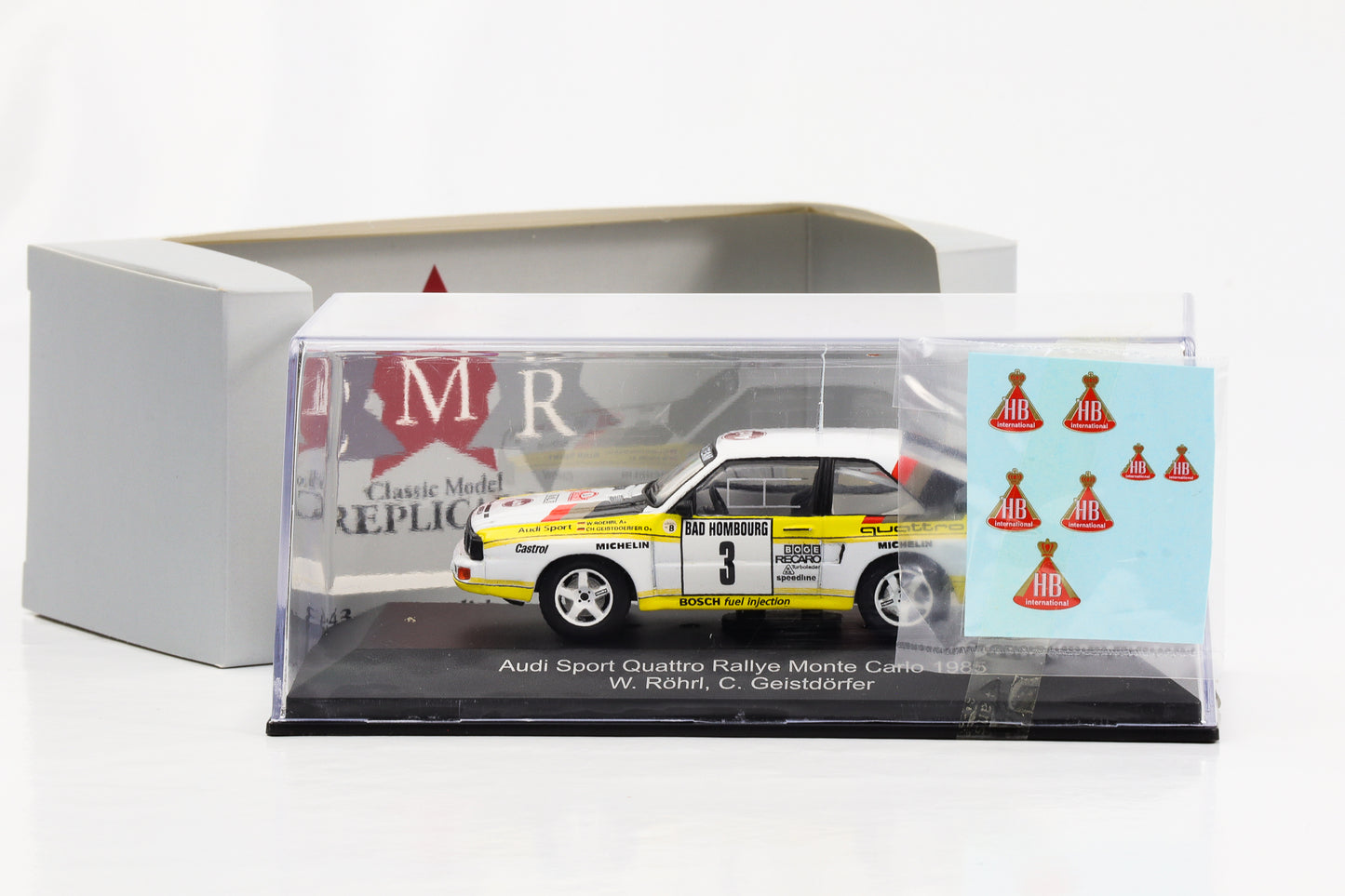 1:43 Audi Sport Quattro #3 Rallye Monte-Carlo 1985 Röhrl Geistdörfer CMR