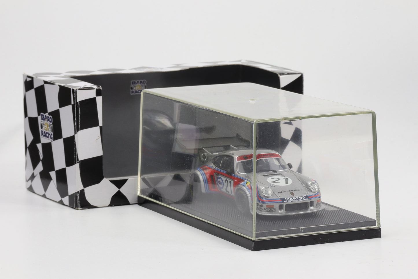1:43 Ebbro Porsche 911 # 21 RSR Turbo 1974 24h Le Mans Martini Racing