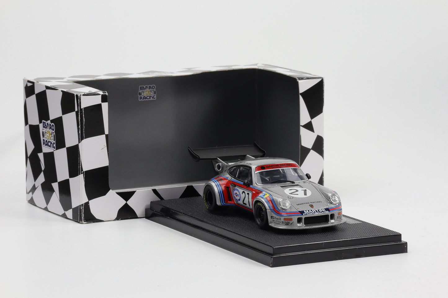 1:43 Ebbro Porsche 911 # 21 RSR Turbo 1974 24h Le Mans Martini Racing