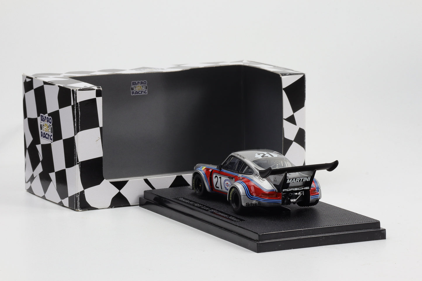 1:43 Ebbro Porsche 911 # 21 RSR Turbo 1974 24h Le Mans Martini Racing