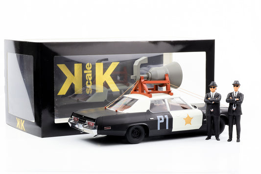 1:18 Dodge Monaco 1974 Bluesmobile mit 2 Figuren Blues Brothers KK
