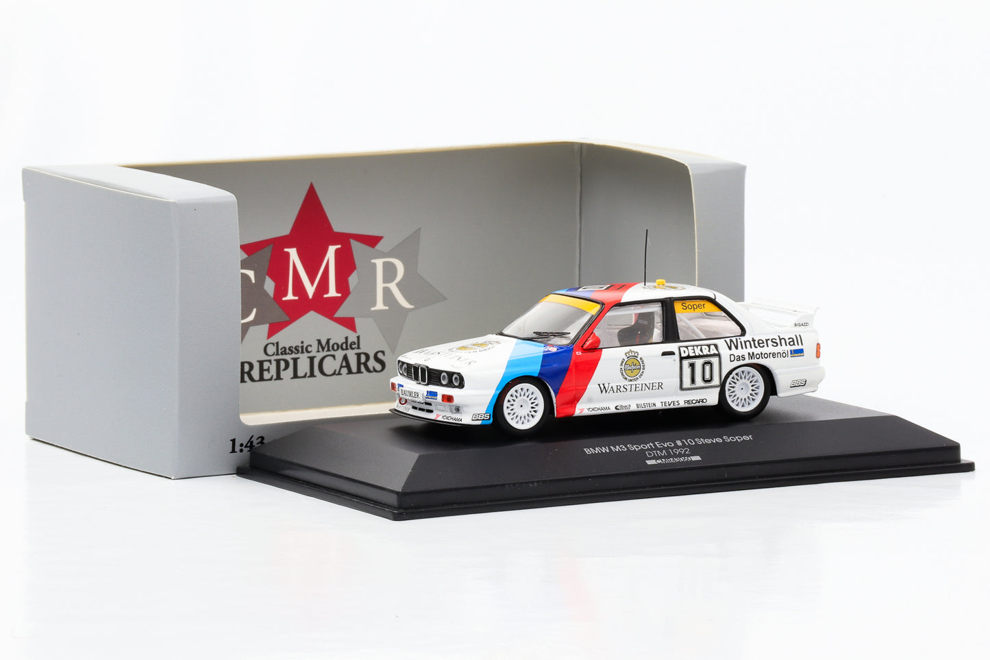 1:43 BMW M3 E30 Sport Evolution #10 DTM 1992 Steve Soper CMR