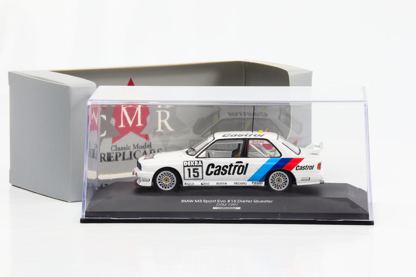1:43 BMW M3 E30 #15 DTM 1991 Dieter Quester CMR