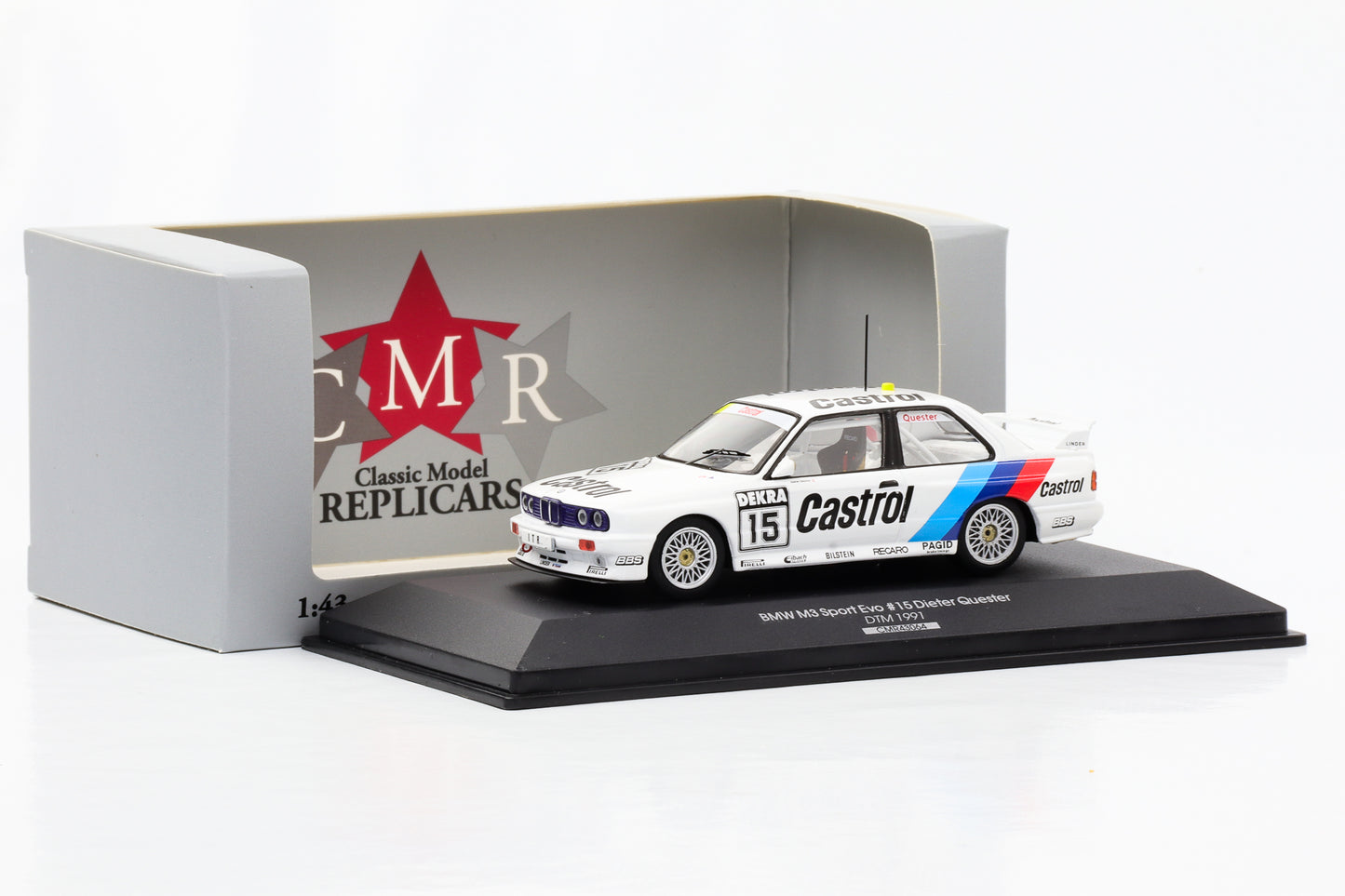 1:43 BMW M3 E30 #15 DTM 1991 Dieter Quester CMR