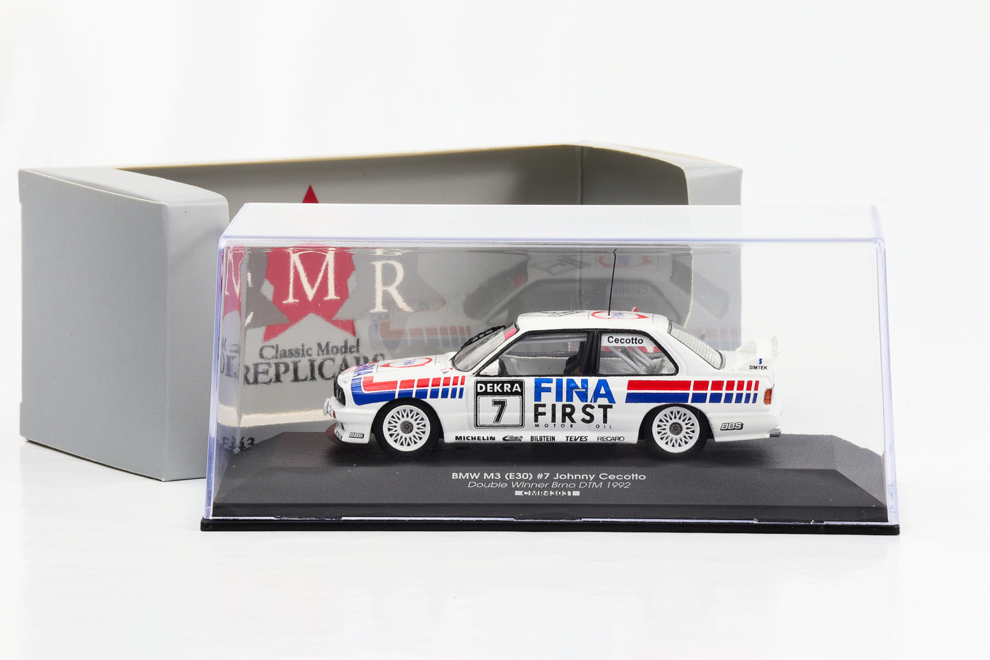 1:43 BMW M3 E30 #7 Doppelsieger Brno DTM 1992 Johnny Cecotto CMR