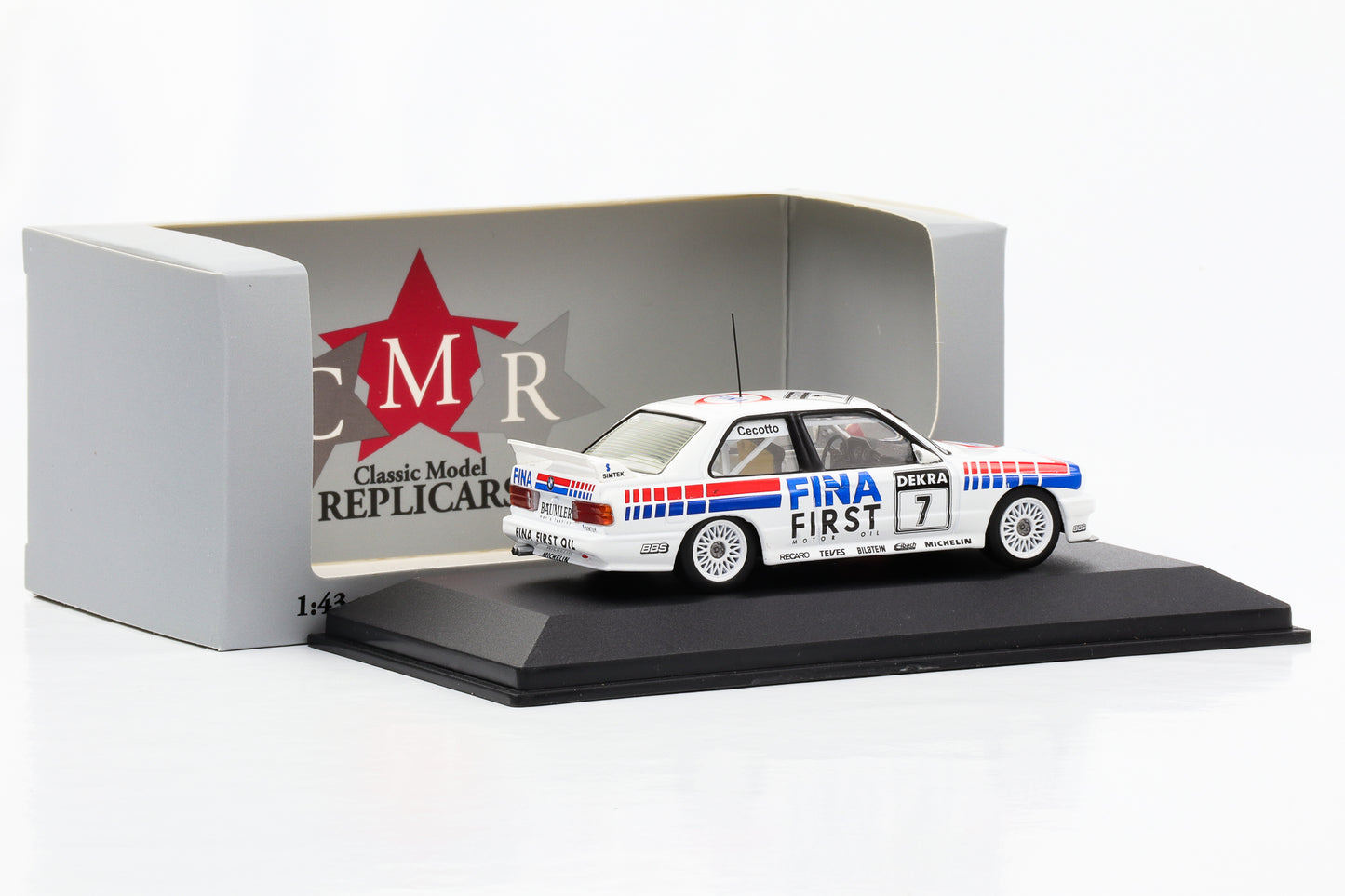 1:43 BMW M3 E30 #7 Doppelsieger Brno DTM 1992 Johnny Cecotto CMR