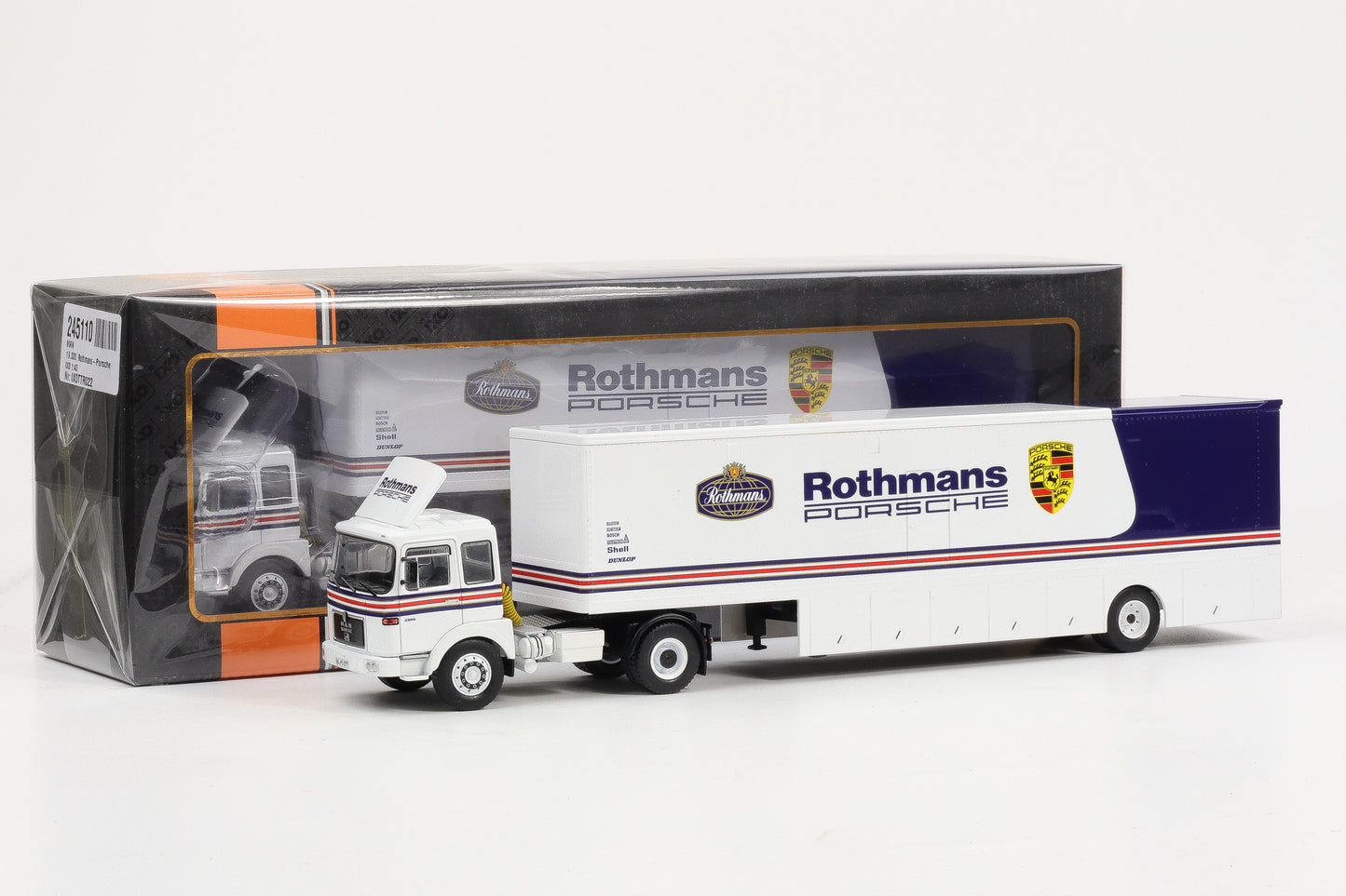 1:43 IXO MAN Büssing LKW Renntransporter Rothmans Porsche TTR022
