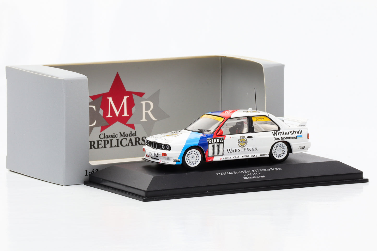 1:43 BMW M3 E30 #11 DTM 1991 Steve Soper CMR