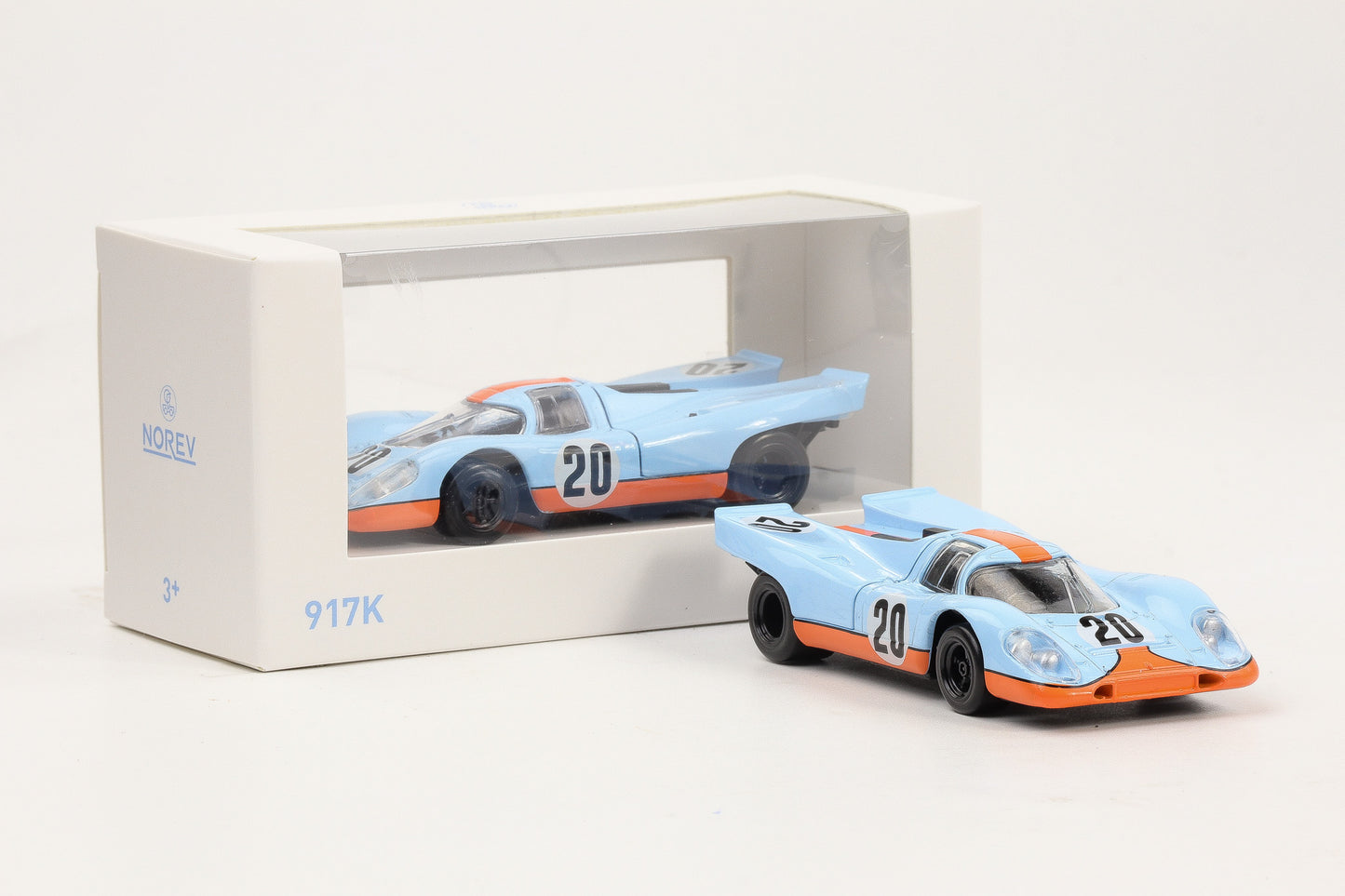 1:43 Jet Car Norev Porsche 917K #20 24H Le Mans Movie 1970 Gulf 750067
