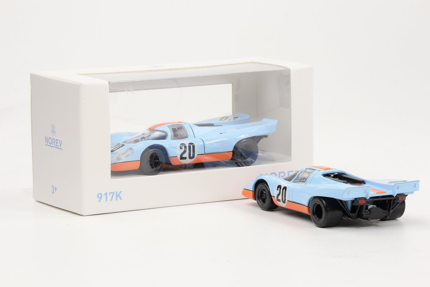 1:43 Jet Car Norev Porsche 917K #20 24H Le Mans Movie 1970 Gulf 750067