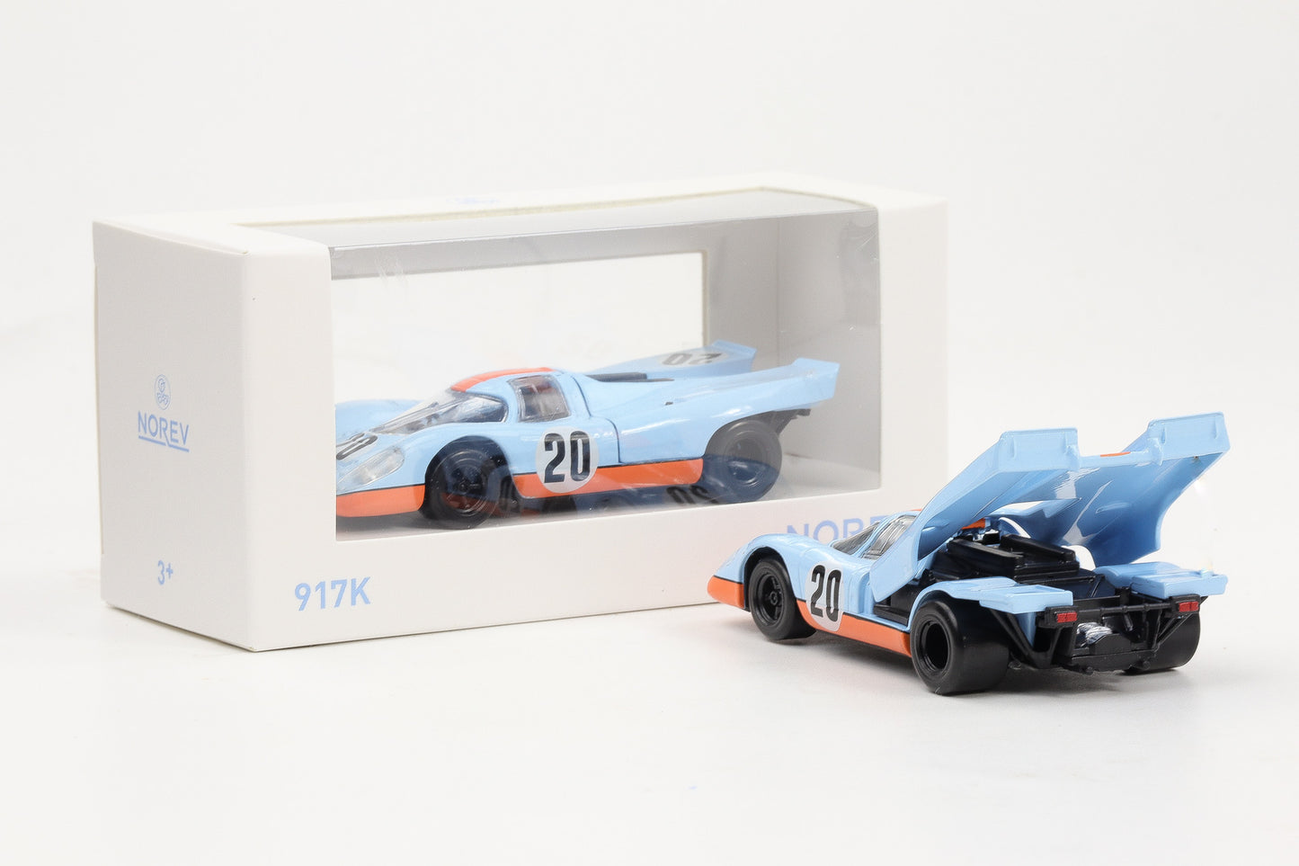1:43 Jet Car Norev Porsche 917K #20 24H Le Mans Movie 1970 Gulf 750067