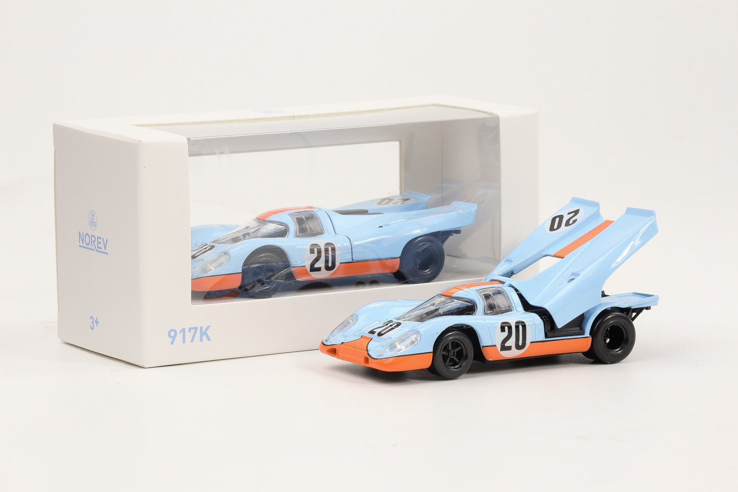 1:43 Jet Car Norev Porsche 917K #20 24H Le Mans Movie 1970 Gulf 750067