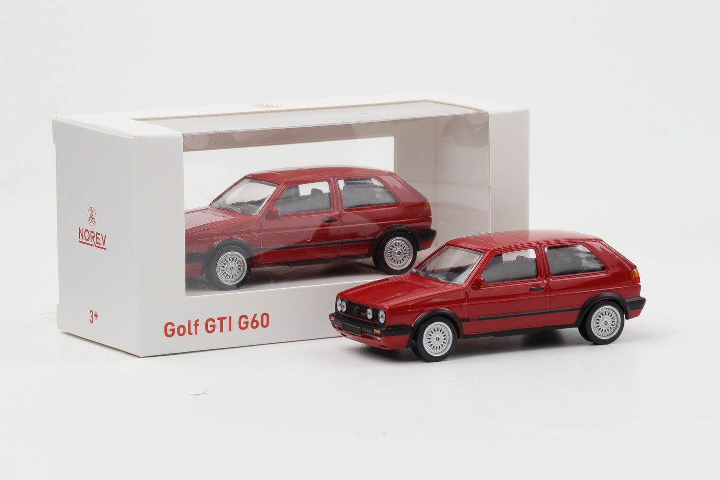 1:43 VW Golf II GTI G60 Volkswagen rot Jet Car Norev diecast 840062