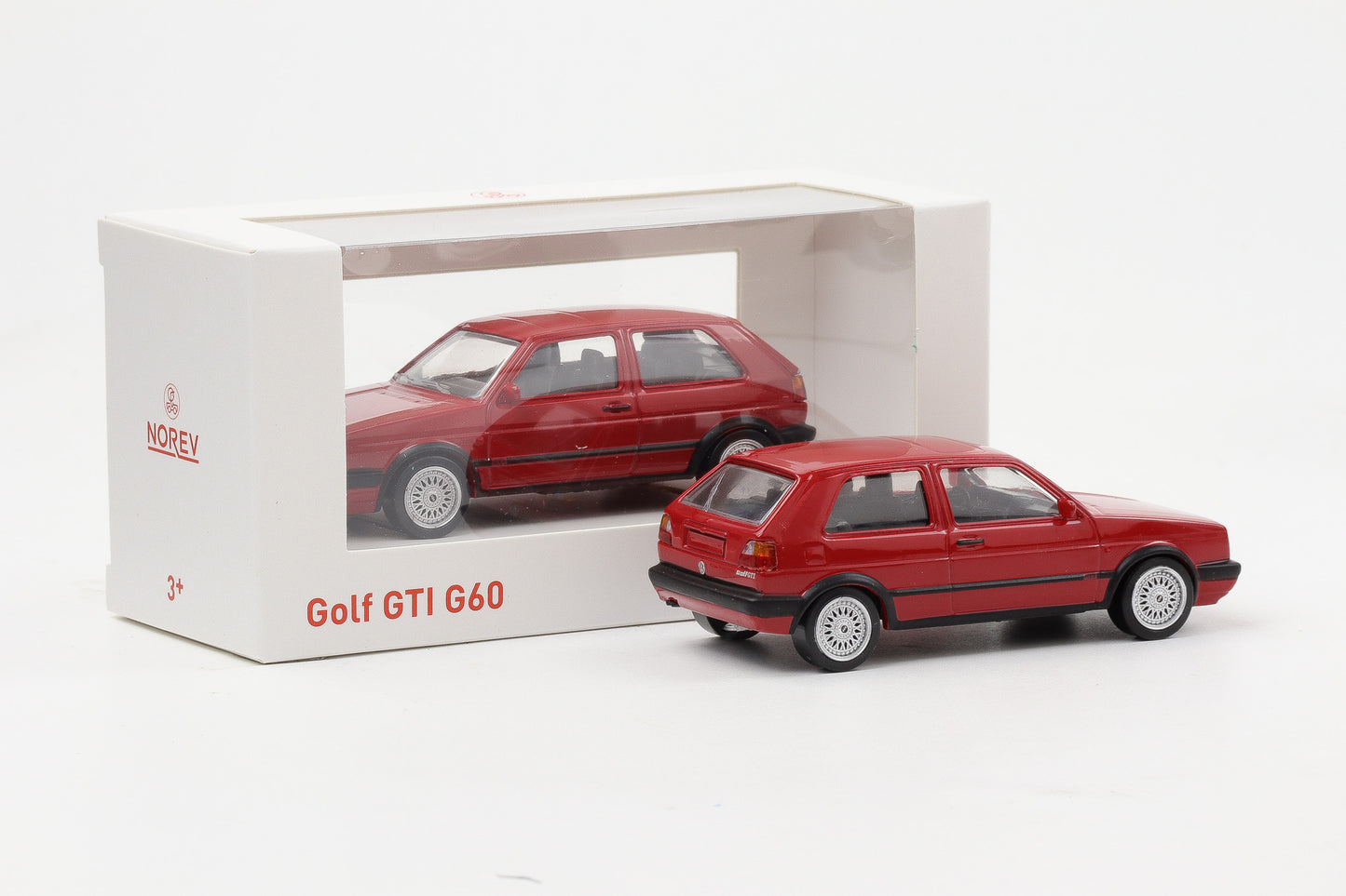 1:43 VW Golf II GTI G60 Volkswagen rot Jet Car Norev diecast 840062