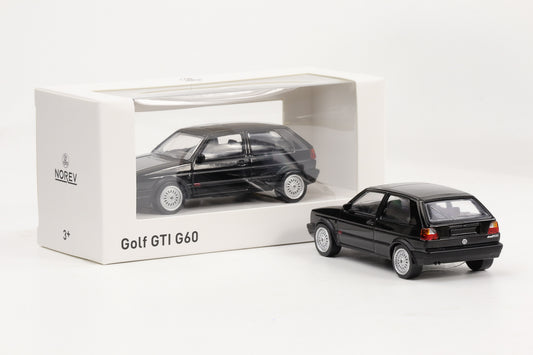 1:43 VW Golf II GTI G60 Volkswagen schwarz Jet Car norev diecast 840063