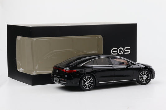 1:18 Mercedes-Benz EQS V297 obsidianschwarz AMG Line NZG Dealer