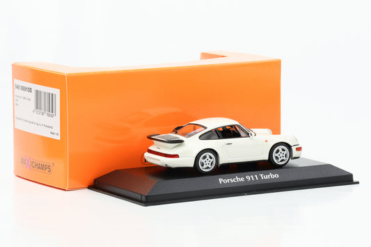 1:43 Porsche 911 964 Turbo 1990 weiss Maxichamps Minichamps