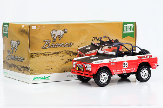 1:18 Ford Baja Bronco 1969 #56 Purolator Tribute Edition Greenlight