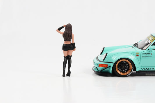 1:18 Figur Auto Salon Girls RWB Tess stehend American Diorama Figur 2