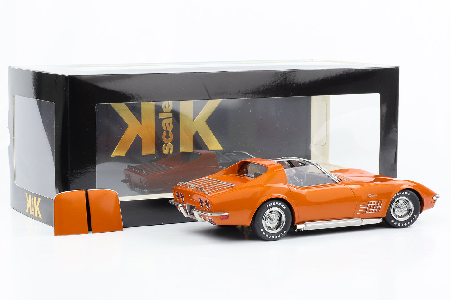 1:18 Chevrolet Corvette C3 Stingray Targa 1972 orange metallic KK-Scale