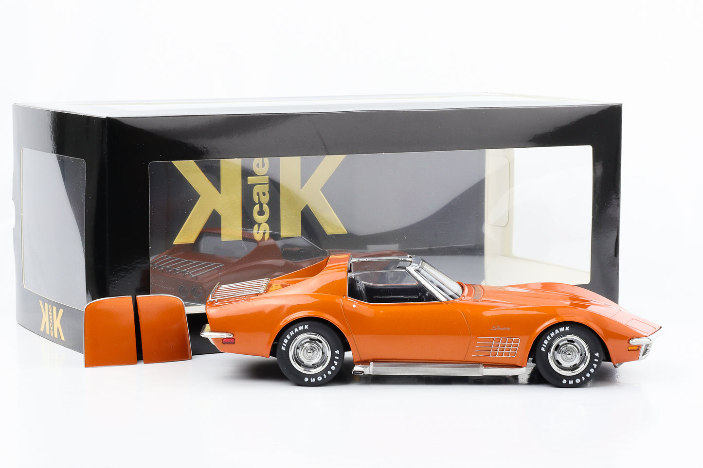 1:18 Chevrolet Corvette C3 Stingray Targa 1972 orange metallic KK-Scale