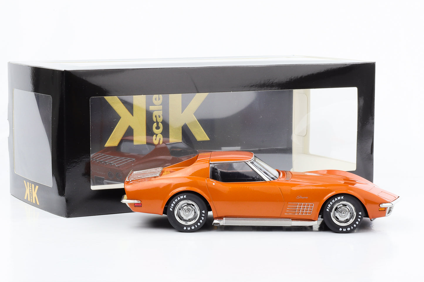 1:18 Chevrolet Corvette C3 Stingray Targa 1972 orange metallic KK-Scale
