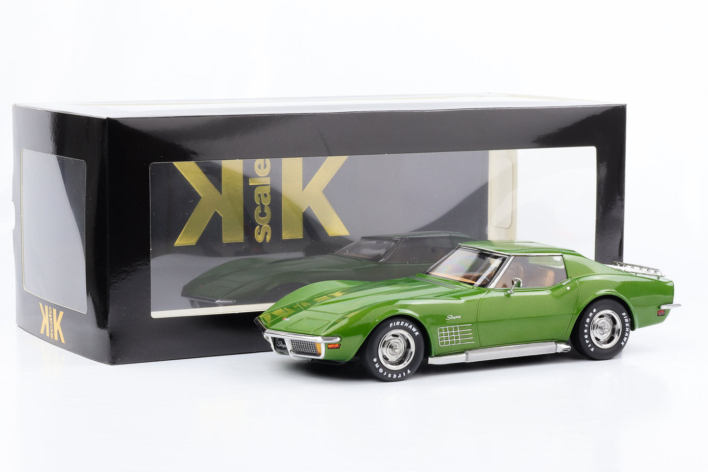 1:18 Chevrolet Corvette C3 Stingray Targa 1972 grün metallic KK-Scale