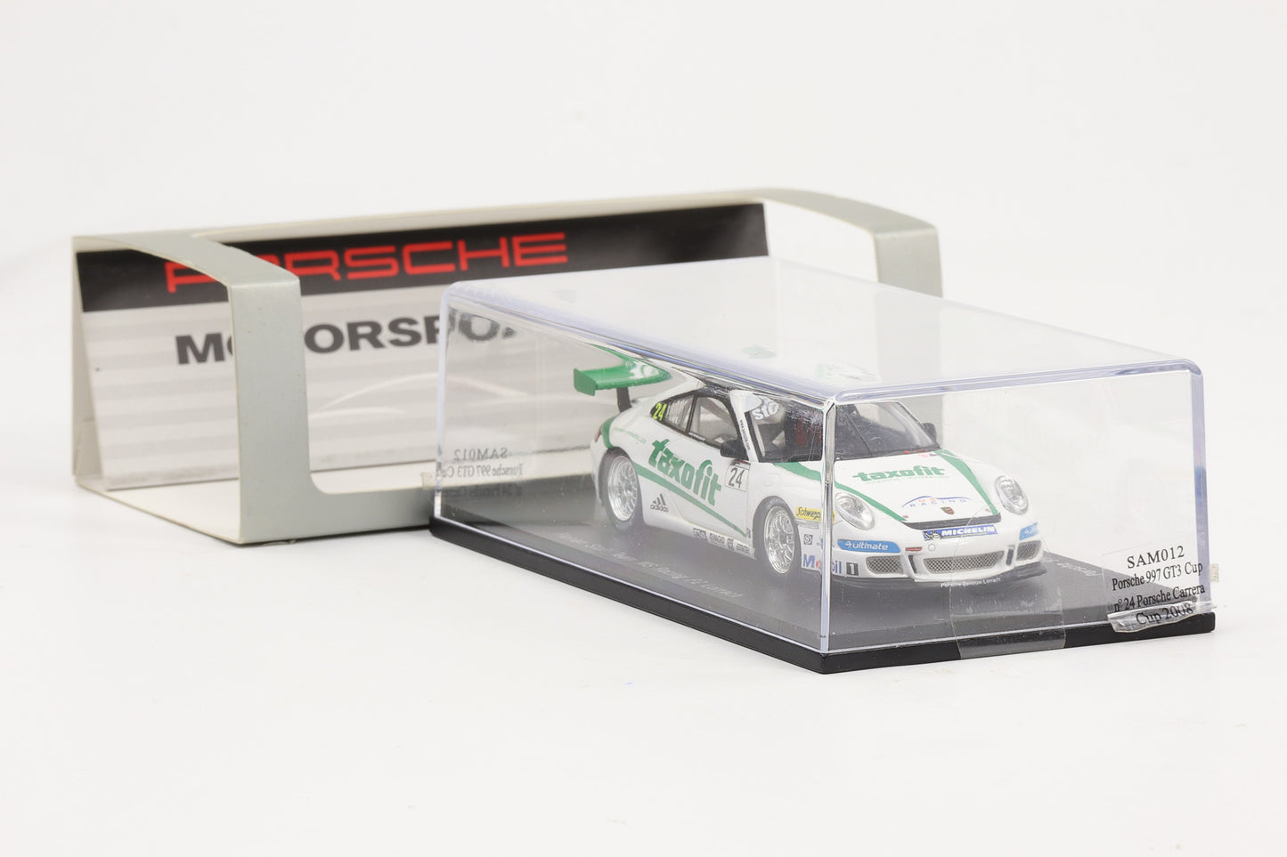 1:43 Spark Porsche 911 997 GT3 Carrera Cup Taxofit 2007 MS Racing Museum