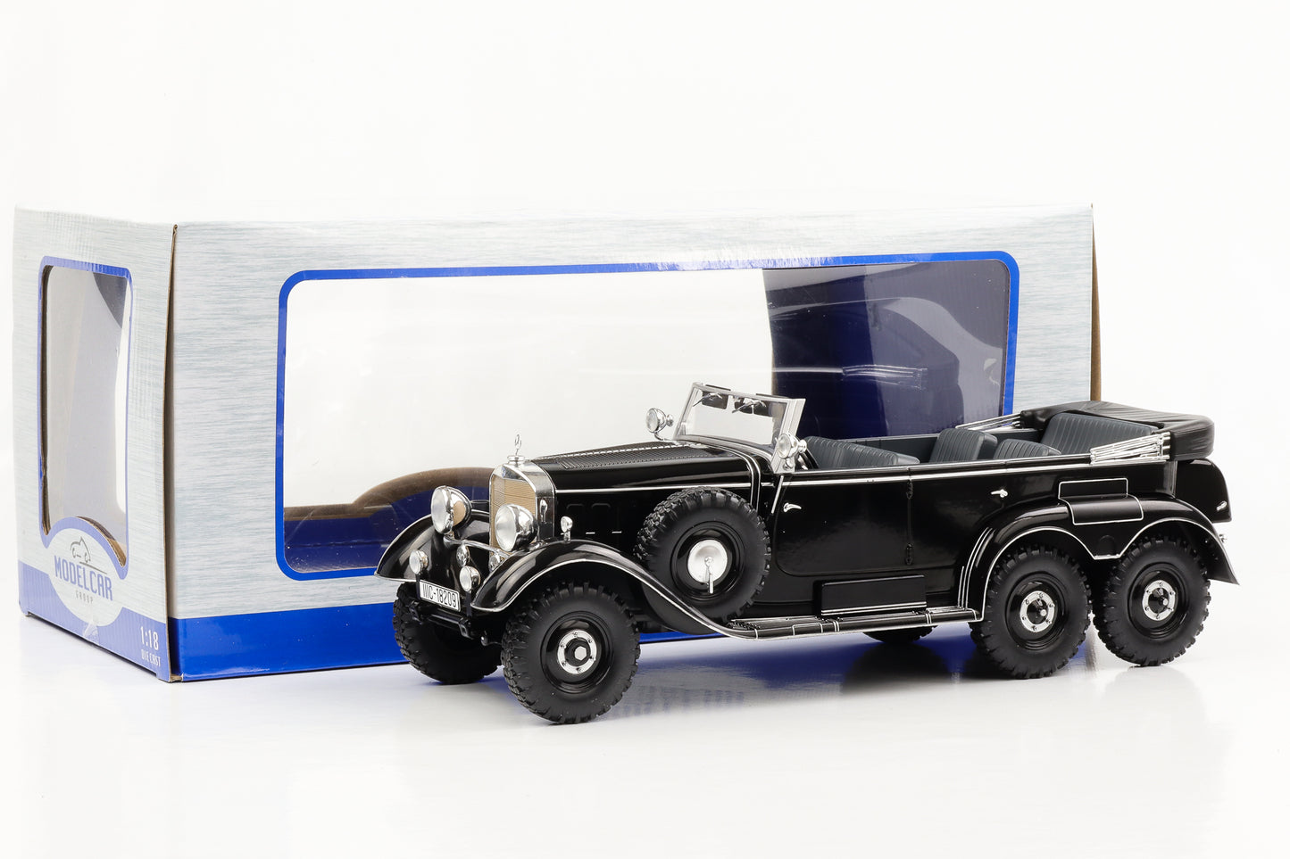 1:18 Mercedes-Benz G4 W31 Cabriolet 1938 schwarz MCG diecast