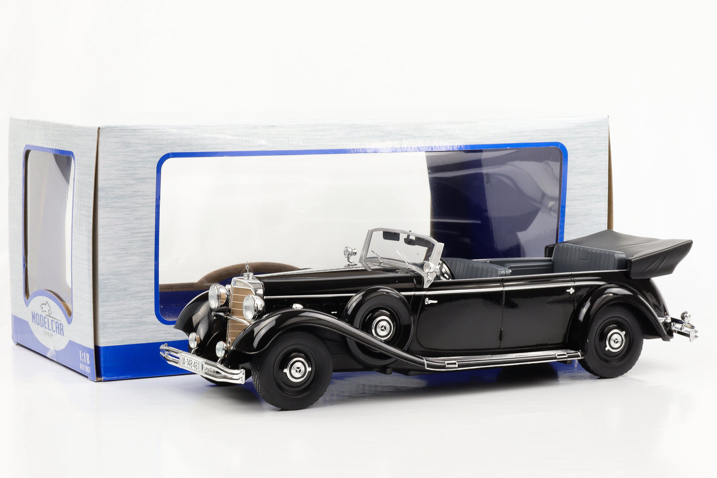 1:18 Mercedes-Benz 770 W150 Cabriolet 1938 schwarz MCG diecast
