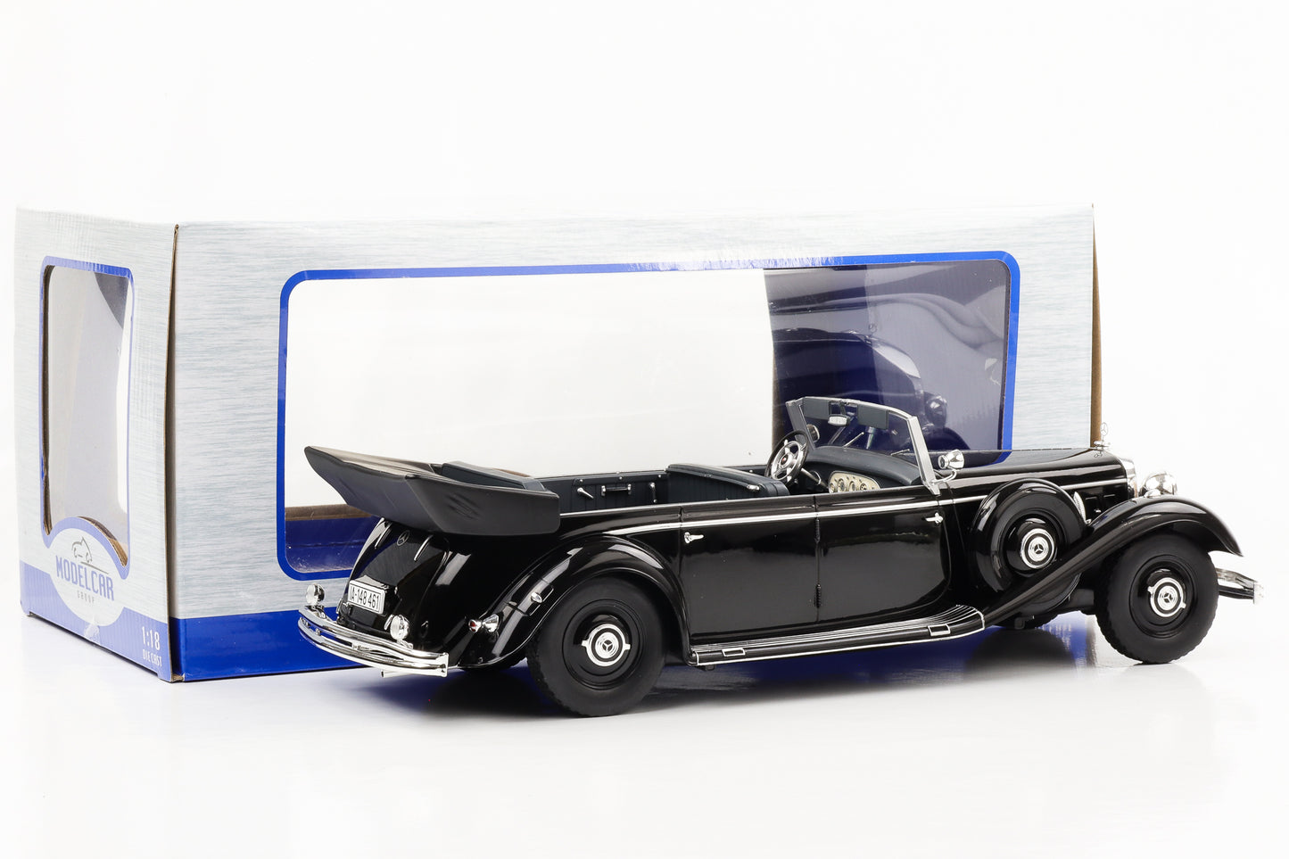 1:18 Mercedes-Benz 770 W150 Cabriolet 1938 schwarz MCG diecast