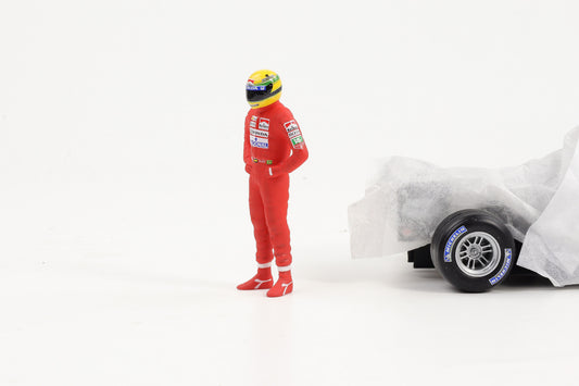 1:18 Cartrix Figur Ayrton Senna McLaren 1991 Formel 1 ca. 10cm